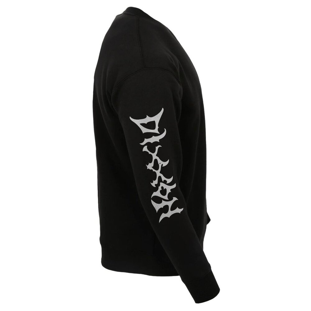 Mens Pentagram Crewneck Sweatshirt Pullover Black Size 2X New - Picture 7 of 7